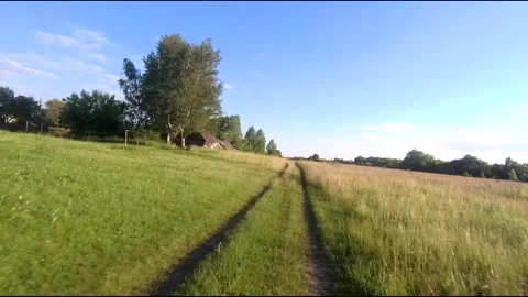 Fpv drone flight in village Stock Footage 208650567