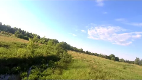 Fpv drone flight in village Stock Footage 208650612