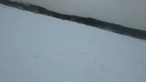 Fpv drone flight in the winter forest Stock Footage 231126055