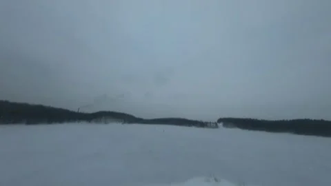 Fpv drone flight in the winter forest Stock Footage 231126998