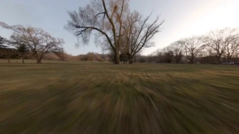 FPV Drone Flying In-between Trees Stock Footage 151428183