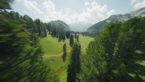 FPV drone flying in Dolomites Stock Footage 283892172