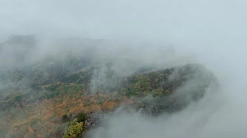 FPV drone flying fast through the clouds Stock Footage 294903112