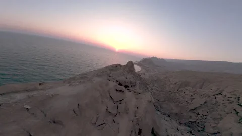 FPV Drone Flyover of Magsar Beach, Iran – Stunning Coastal Aerial in 4K Stock Footage 319919748