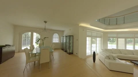 FPV drone interior flight through luxury villa in Turnov Stock Footage 311697401