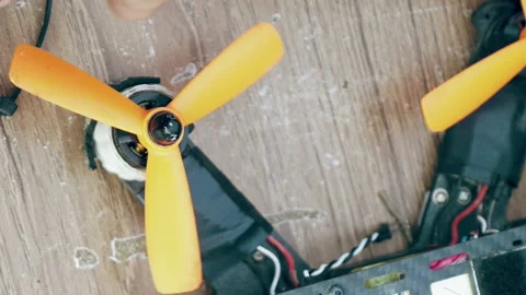 FPV drone propeller Stock Footage 91144035