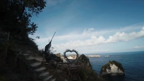 FPV drone shot in bali 스톡 동영상 218094966