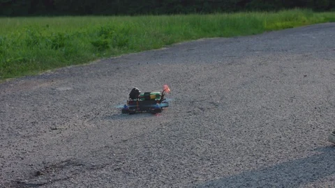 Fpv Drone Take Off Video stock 96000349