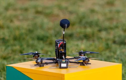 FPV drone training flights Stock Photos