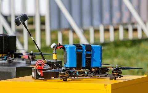 FPV drone training flights Stock Photos