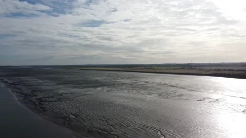 FPV drone Tranquil natural river bank Stock Footage 169106807
