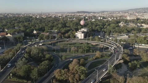 FPV drone video over the busy city Stock Footage 241039344