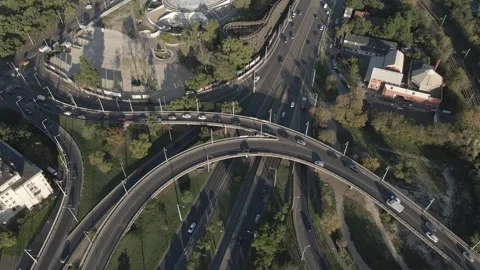 FPV drone video over the busy city Stock Footage 241040471