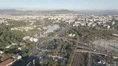 FPV drone video over the busy city Stock Footage 241040828