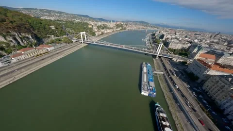 FPV drone video over the busy city Stock Footage 241041728