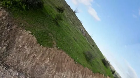 FPV Freestyle Drone over Vineyard with Dog – 11 Seconds Nature Video stock 327346910