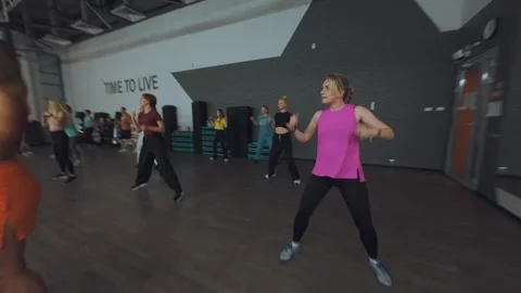 FPV group training shooting, zumba Stock Footage 337736028