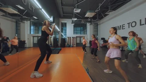 FPV group training shooting, zumba Stock Footage 337736047