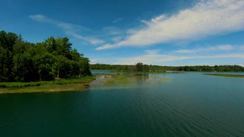 FPV Lake Flyover Video stock 277605102