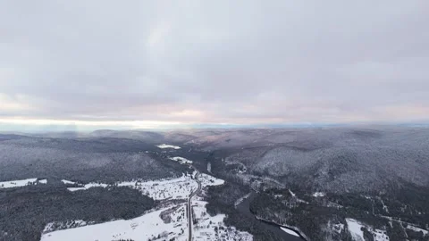 Fpv low flight over shallow icy water Stock Footage 321178752
