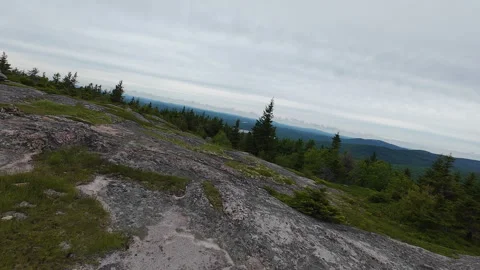 Fpv maine mountaintop Stock Footage 278525462