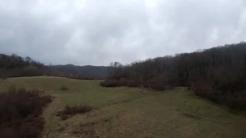 Fpv quadcopter flight in the mountains Stock Footage 170754889