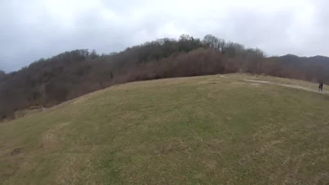 Fpv quadcopter flight in the mountains Stock Footage 170754919