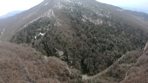 Fpv quadcopter flight in the mountains Stock Footage 170755375