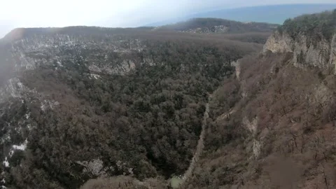 Fpv quadcopter flight in the mountains Stock Footage 170755773