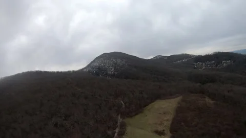 Fpv quadcopter flight in the mountains Stock Footage 170755933