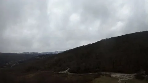 Fpv quadcopter flight in the mountains Stock Footage 170756783