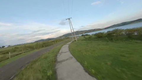 FPV SEQUENCE LAGO CALIMA Video stock 233316800