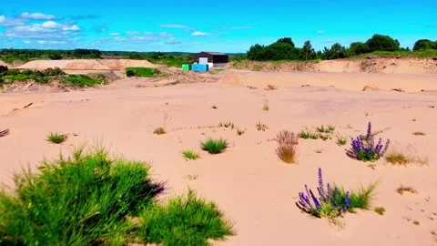 FPV View of disused Quarry Site on the West Coast of Scotland Video stock 335685201
