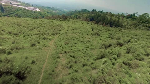Fpv view of hill 2 Stock Footage 291887682