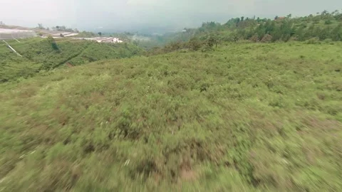 Fpv view of hill 3 Stock Footage 291886568