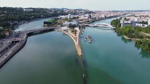 FR-Confluence Lyon-2 Stock Footage 302554318