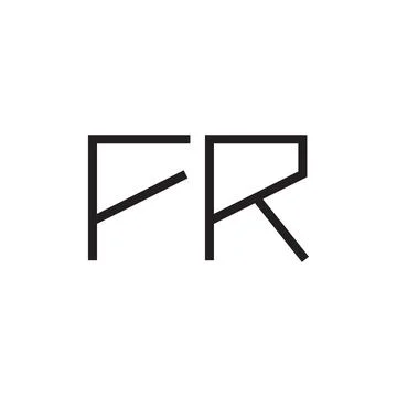 Fr initial letter vector logo icon Stock Illustration
