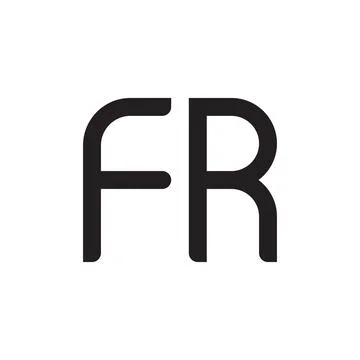 Fr initial letter vector logo icon Stock Illustration