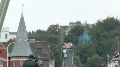 Fr. Matthew Statue, Patrick Street, Cork Stock Footage 372669