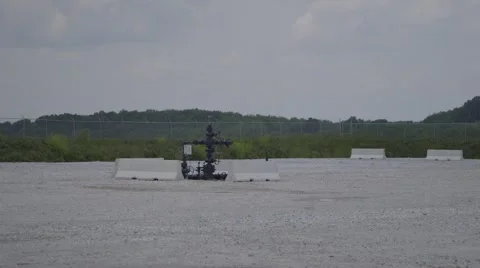 Fracking Site Medium Shot Stock Footage 51023678