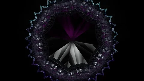 Fract Flake Looping Animation Stock Footage 73285481