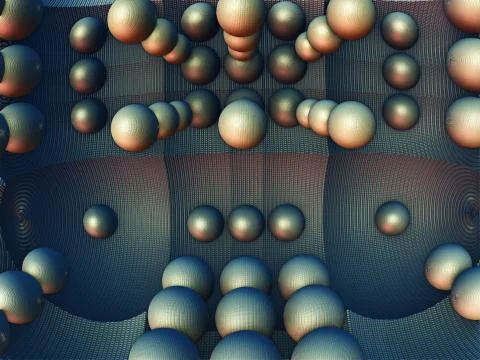 Fractal 3D background, abstract 3D illustration, element for design Stock Illustration
