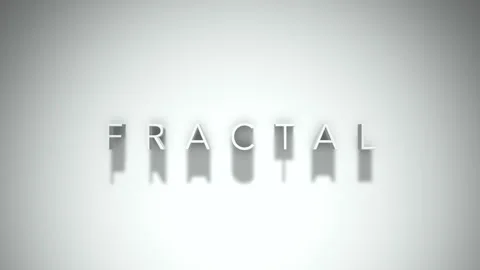 Fractal 3D title animation with shadows on a white background Stock Footage 297387140