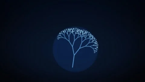 Fractal Abstract Background Depth of Field Vidéo 344245894