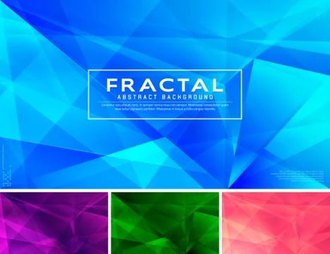 Fractal abstract background Stock Illustration