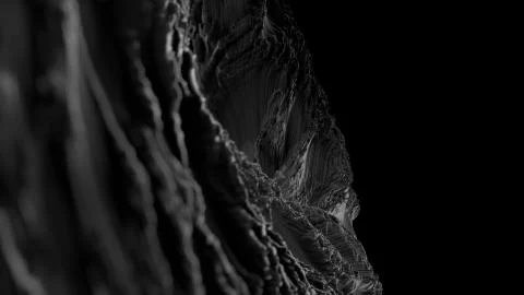 Fractal abstract background shape with depth of field Stock Illustration