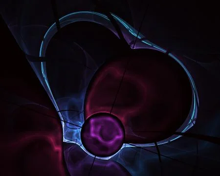 Fractal abstract bubbles Stock Illustration