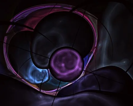 Fractal abstract bubbles Stock-Illustration