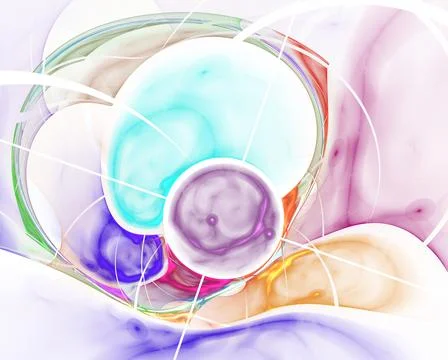 Fractal abstract bubbles イラスト素材