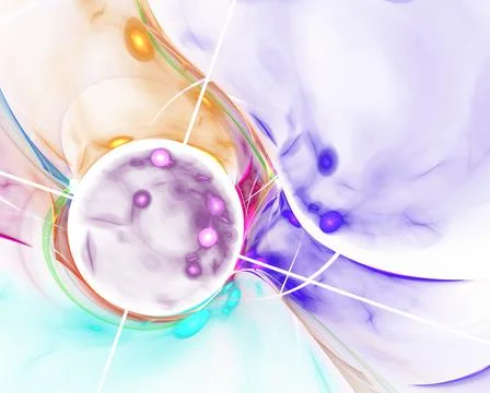 Fractal abstract bubbles Stock-Illustration